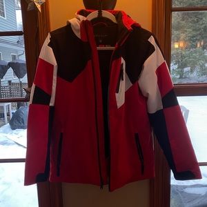 Boys Spyder Red/Black/White Ski Jacket size 16